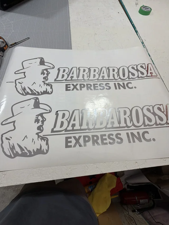 Barbarossa Express company logo decals